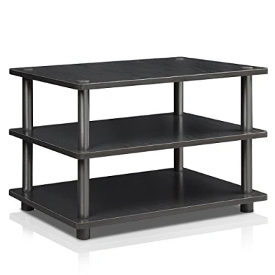 Afbeelding van Furinno Gereedschaploze tv standaards, hout, zwart/zwart, one size