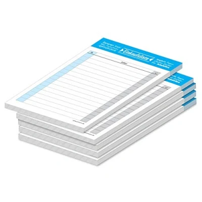 Afbeelding van PRICARO boodschappenlijst &quot;Typo&quot;, blauw, A6, 5 stuks