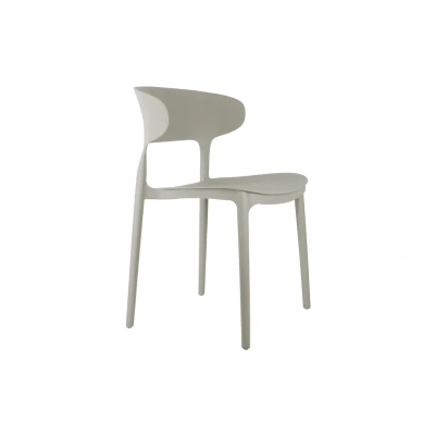 Afbeelding van Leitmotiv Stoel Fain Donkergrijs 50x40.5x75cm 2 stuks Scandinavisch