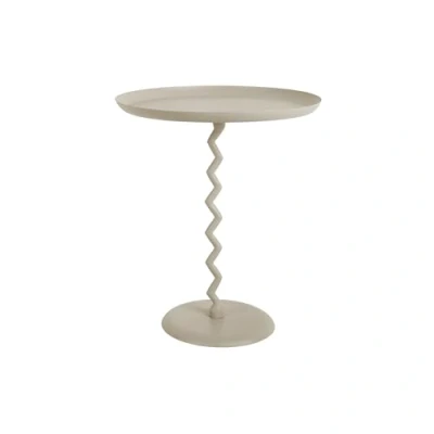 Afbeelding van Leitmotiv Bijzettafel Zig Zag Warmgrijs Ø44cm Scandinavisch
