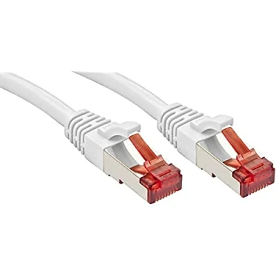 Afbeelding van LINDY 47801 RJ45 Netwerkkabel, patchkabel CAT 6 S/FTP 30.00 m Wit Snagless 1 stuk(s)