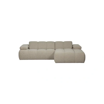 Afbeelding van WOOOD chaise longue rechts Mojo Bouclé Beige Melange