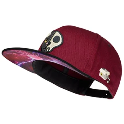 Afbeelding van Cadency Snapback Cap voor heren, Schrödingers kat, baseballpet, rechte klep, premium kwaliteit, duurzaam, eenheidsmaat, uniseks, wijnrood, verstelbaar, One size