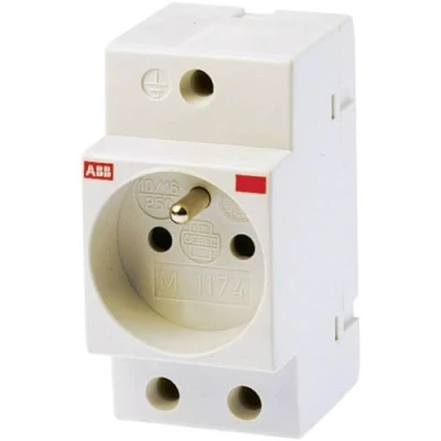 Afbeelding van Abb wandcontactdoos module m1174 pen aarde 2csm110000r0711