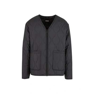 Afbeelding van Urban Classics gewatteerde jas voor heren, overgangsjas, losse pasvorm, maten S 5XL, zwart,