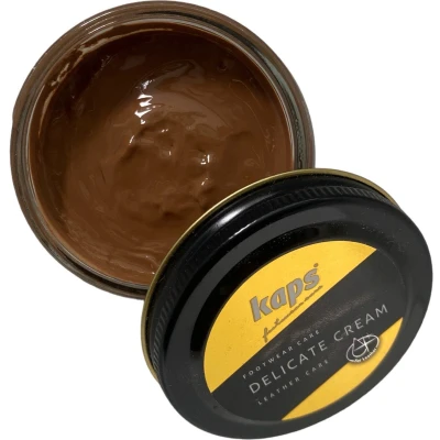 Afbeelding van Kaps Schoencreme schoensmeer verzorgt het leer en geeft glans (170) Zand 50ml