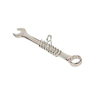 Afbeelding van Bahco Ringsteeksleutel met veiligheidsveer 15 afgebogen verchroomd lengte 177 mm 9/16&quot; TAH111Z 9/16