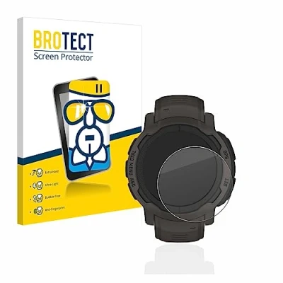 Afbeelding van BROTECT Screenprotector voor Garmin Instinct 2 / Solar Folie Beschermfolie Beschermglas transparant