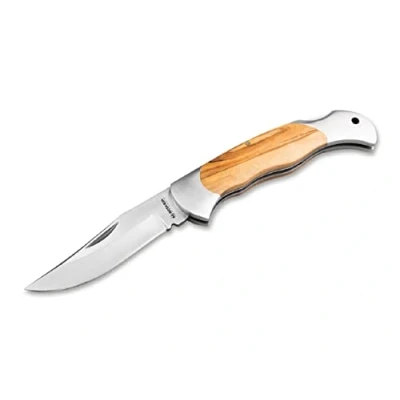 Afbeelding van Böker Magnum Classic Hunter One zakmes 440A/olijfhout bruin, lemmetlengte: 9,00 cm, 01MB140