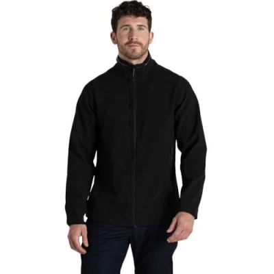 Afbeelding van Craghoppers Expert Heren Basecamp Softshell Fleece Jas, Zwart, S