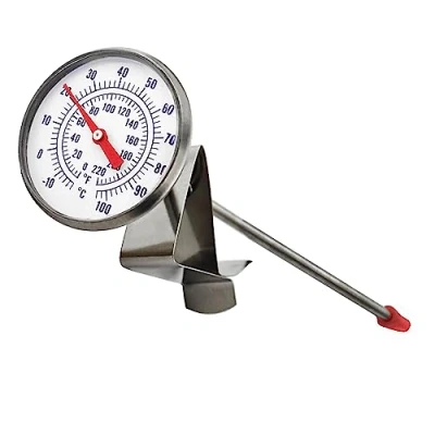 Afbeelding van Melkthermometer, ideaal voor melkkaas, yoghurt, koffie, met sonde (165 mm lang)