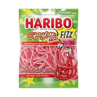 Afbeelding van Haribo Spaghetti Red Fizz (28 x 70 gr)