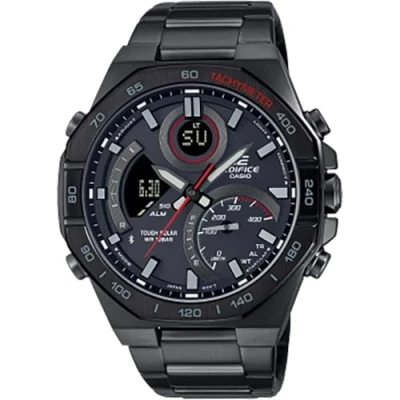 Afbeelding van Casio Edifice ECB 950DC 1AEF Solar LCD horloge Zwart