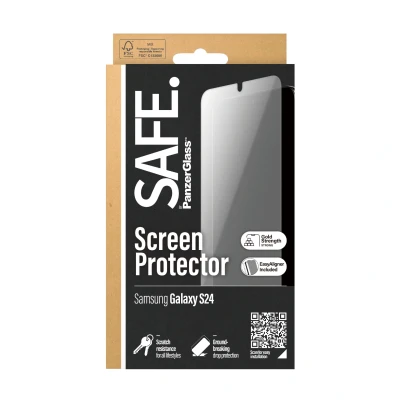 Afbeelding van Screenprotector Samsung Galaxy S24: PanzerGlass SAFE Ultra Wide Fit Refresh incl. applicator