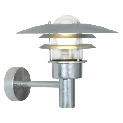 Afbeelding van Nordlux, Tuinverlichting, Lnstrup 32, Wandlamp, Verzinkt (E27, IP44)
