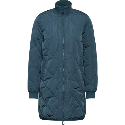 Afbeelding van Cecil Long Blouson Coat Dames Jas Dull Teal Blue maat M