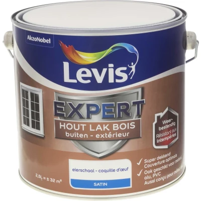 Afbeelding van Levis Expert Lak Buiten Satin Eierschaal 2.5L