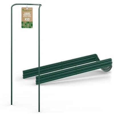 Afbeelding van Gardengloss® Gecoate Stalen Heestersteunen (10 Stuks) Vaste Plantensteun Halfrond 100cm x 40cm Bloemsteun Voor Hortensia&#039;s En Rozen Plantensteunen