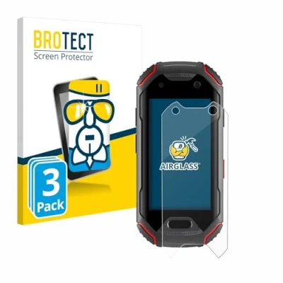 Afbeelding van BROTECT Glas Screen Protector voor Unihertz Atom (3 Stuks) Schermbeschermer [9H Hardheid, Beschermglas Folie niet Gehard Glas]