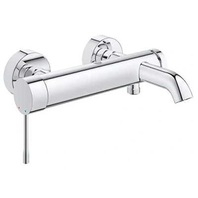 Afbeelding van GROHE Essence badkraan met omstel en koppelingen HOH = 15 cm