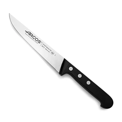 Afbeelding van Arcos Serie Universal keukenmes lemmet nitrum roestvrij staal 150 mm handvat polyoxymethyleen (POM) kleur zwart