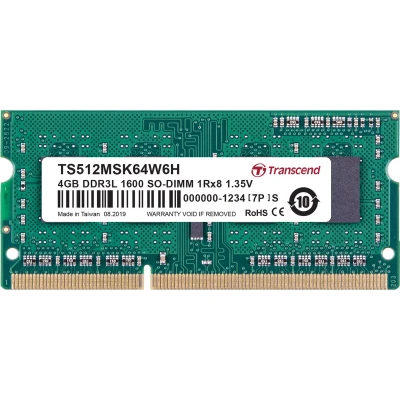 Afbeelding van Transcend 4GB DDR3 1600 [TS512MSK64W6H]