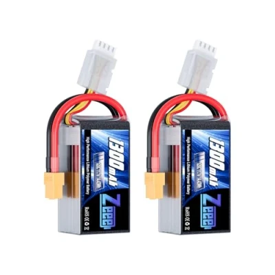 Afbeelding van Zeee 3S LiPo RC Accu 11.1V 120C 1300mAh met XT60 stekker voor UAV Drones FPV Racefiets Quadcopters Vliegtuighelikopter Boot Car (2 packs)