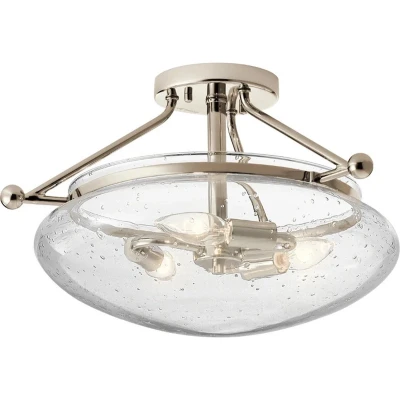Afbeelding van Kichler LED Plafondlamp Belle 3X E14 Max 40W Dimbaar Polished Nickel