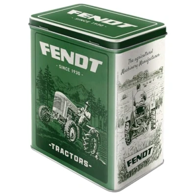 Afbeelding van Tin Box L Fendt Green Fields