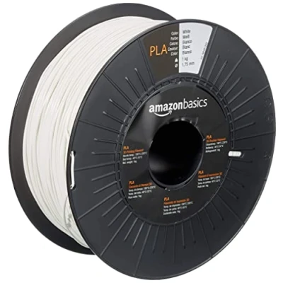 Afbeelding van Amazon Basics PLA 3D printerfilament, 1,75 mm, wit, spoel van 1 kg