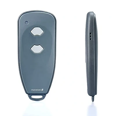 Afbeelding van Marantec Digitale 382 handzender 868 MHz, 2 kanaals draadloze afstandsbediening/garageopener voor garagedeuraandrijvingen, grijs