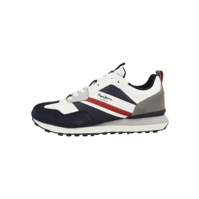 Afbeelding van Pepe Jeans Sneakers laag, Heren, Maat: 41, Navy pms Leer en textiel