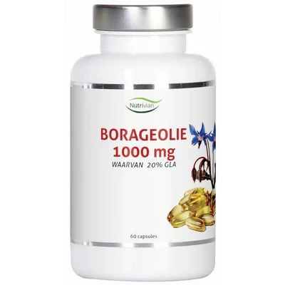 Afbeelding van Nutrivian Borageolie 1000mg Capsules