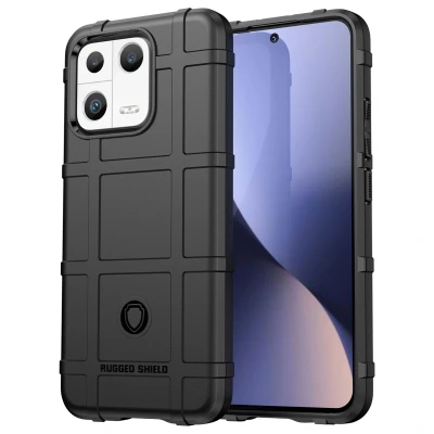Afbeelding van Xiaomi 13 Hoesje Siliconen en TPU (zacht) iMoshion Softcase/Backcover Zwart Telefoonhoesje Shockproof/Valbescherming
