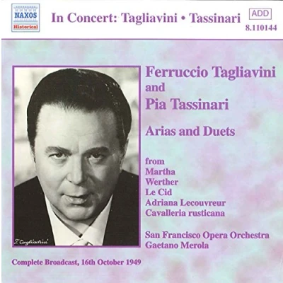 Afbeelding van Ferruccio Tagliavini, Pia Tassinari, San Francisco Opera Orchestra, Geatano Merola Arias And Duets (CD)