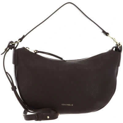 Afbeelding van COCCINELLE Leren handtas schoudertas C Easy Handle Bag Brunette donkerbruin