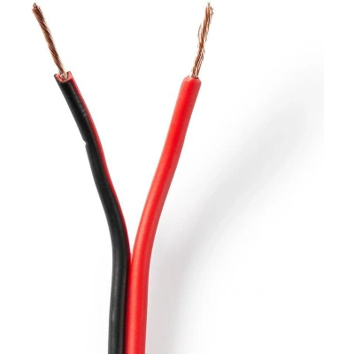 Afbeelding van Luidsprekerkabel op rol 100 meter (0.75 mm², Zwart)