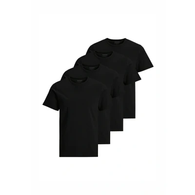 Afbeelding van Jack &amp; Jones 4 PACK Tshirt basic, Heren, Maat: Large, Schwarz