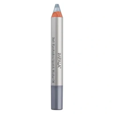 Afbeelding van Impala jumbo potlood 3 in 1 oogschaduw, lippenstift en blush kleur 08 Zilver