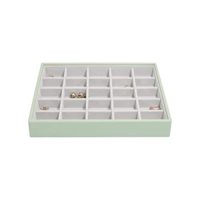 Afbeelding van Stackers Saliegroene klassieke middelgrote sieradenbox snuisterijlaag