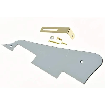 Afbeelding van Dopro Witte 3 laags LP gitaar slagplaat met gouden beugel voor Epiphone Les Paul