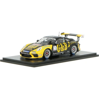 Afbeelding van Porsche 911 GT3 CUP Spark Modelauto 1:43 2020 Lukas Sundahl Racing S8498 Schaalmodel