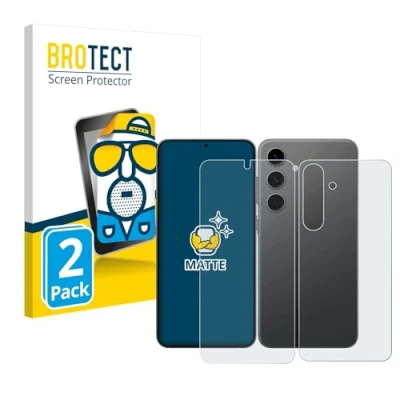 Afbeelding van BROTECT Screenprotector voor Samsung Galaxy S24 Enterprise Edition (Voor+Achter) Folie Beschermfolie matte (2 Stuks)