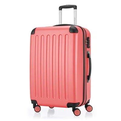 Afbeelding van HAUPTSTADTKOFFER SPREE Harde koffer, trolleykoffer, uitbreidbare reiskoffer, TSA, 4 wielen, 65 cm, 74 liter, koraalrood