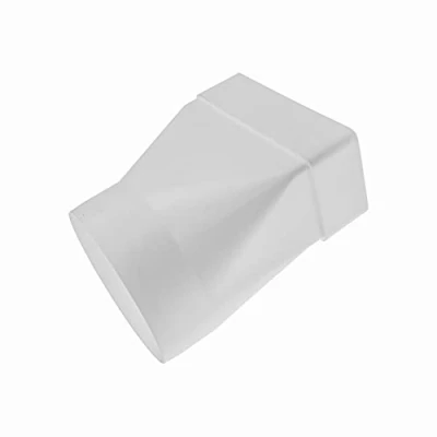 Afbeelding van Vent Systems 110 x 55 mm rechthoekige buisconnector voor ronde buizen, 100 verbinding. Ventilatiesysteem, verwarmen, koelen.
