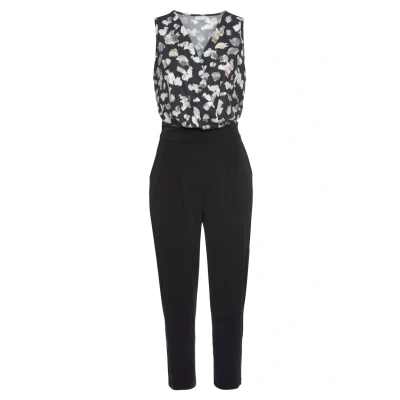 Afbeelding van Lascana Jumpsuit schwarzbeigebedruckt, Dames, Maat: 46, Schwarz beige bedruckt