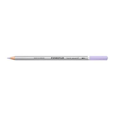 Afbeelding van STAEDTLER Aquarel kleurpotloden karaat, aquarel, pastelpaars, wateroplosbaar, zacht, kleurintensieve vulling, verschillende droog en natstechnieken, 6 aquarelpotloden in kartonnen etui, 125 602