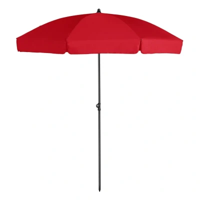 Afbeelding van Stokparasol Platinum Aruba Volant Red Ø200 cm