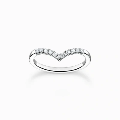 Afbeelding van Thomas Sabo TR2394 051 14 56 Ring Dames 925er Zilver ringmaat
