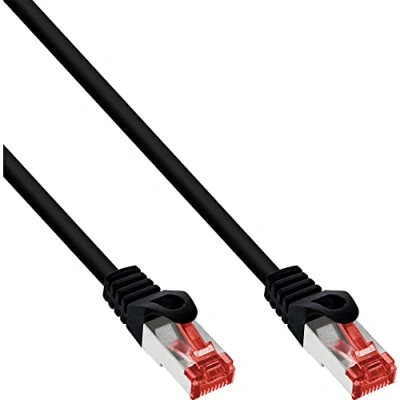 Afbeelding van S/FTP CAT6 Gigabit crossover netwerkkabel / zwart PVC 3 meter